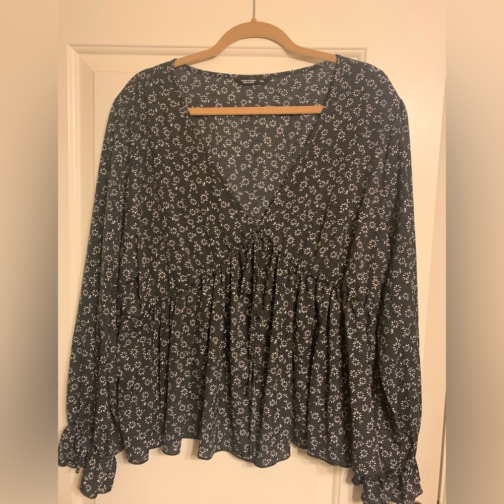 SHEIN curve floral top